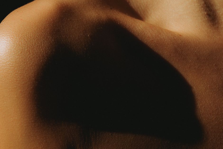 Close-up of smooth, evenly tanned skin